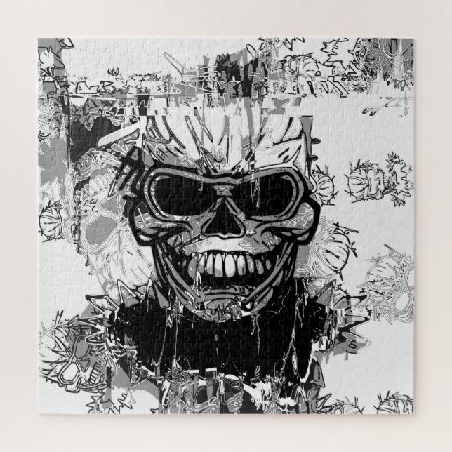 Creepy Skull Artwork Puzzle (Vertikal)