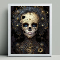 Creepy Skull Gothic Dark Fantasy Art