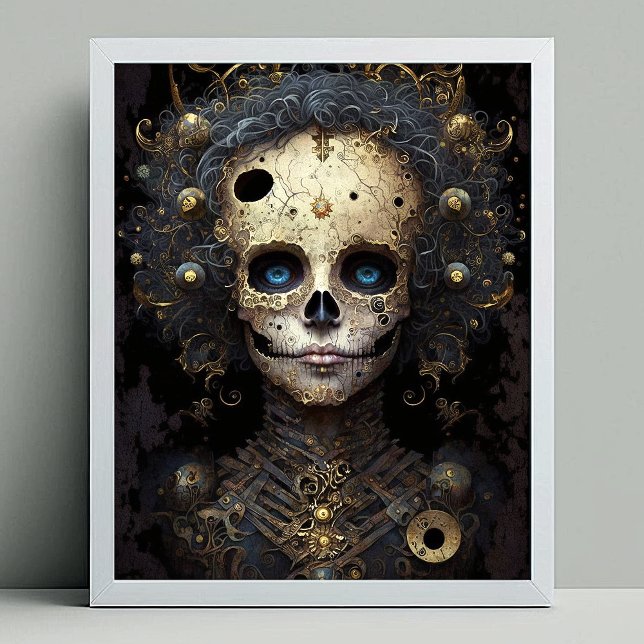 Creepy Skull Gothic Dark Fantasy Art Poster (Von Creator hochgeladen)