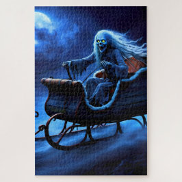Creepy Sleigh Ghoul fliegt durch den Himmel! Puzzle