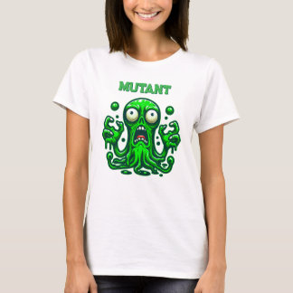 Creepy Slime Zombie Alien - Neon Green Monster T-Shirt