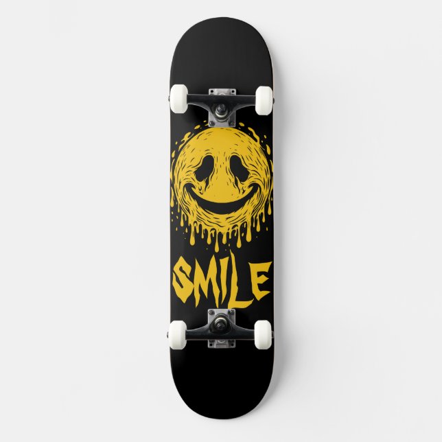 Creepy Smile Skateboard (Vorderseite)