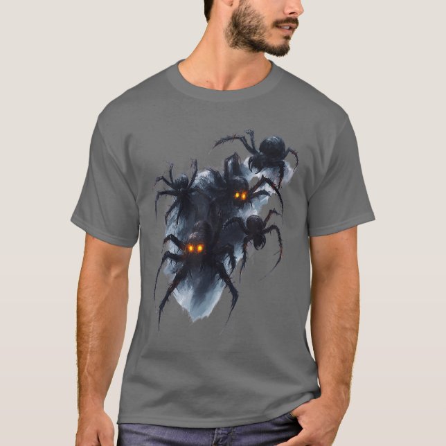 Creepy Spider Halloween Horror Apparel girl T-Shirt (Vorderseite)