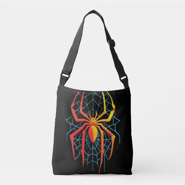 Creepy Spider Web Tragetaschen Mit Langen Trägern (Vorderseite)