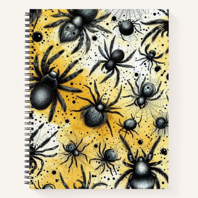 Creepy Spiders Notizbuch (Vorderseite)