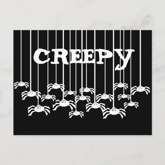 Creepy Spiders Postkarte (Vorderseite)