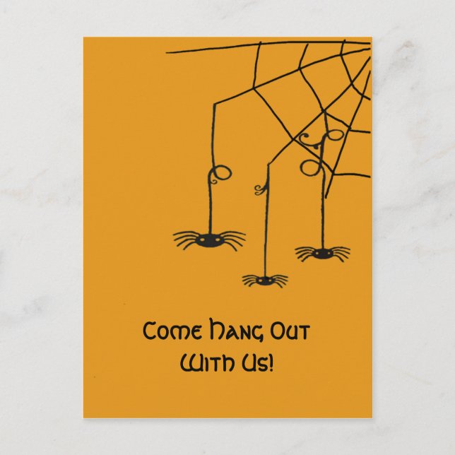 Creepy Spiders Postkarte (Vorderseite)