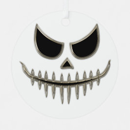 Creepy Spooky Halloween Skeleton Face Party Ornament Aus Metall