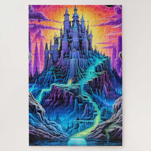 Creepy Spuk Manor | Frohe Halloween Puzzle (Vertikal)