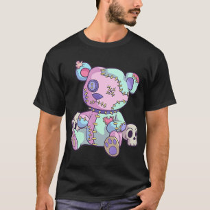 Creepy Teddy Bear Kawaii Pink Pastel Goth Niedlich T-Shirt