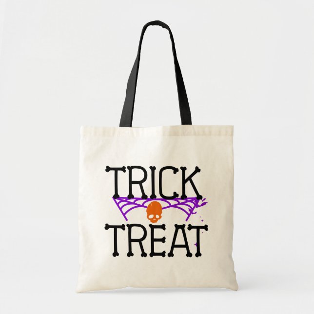 Creepy Trick oder Treat Halloween Tote Bag Tragetasche (Vorne)