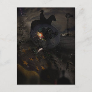 Creepy UFO Crash Postkarte