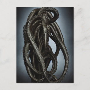 Creepy Unknown Octopus Tentacle Creature Postkarte