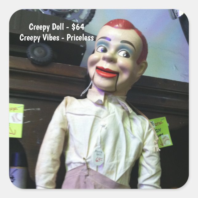Creepy Ventriloquist Doll Stickers (Vorderseite)
