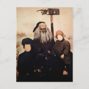 Creepy Vintag Santa Postcard Postkarte