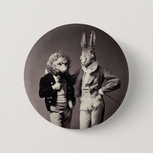 Creepy Vintage Kostüme Button (Vorderseite)