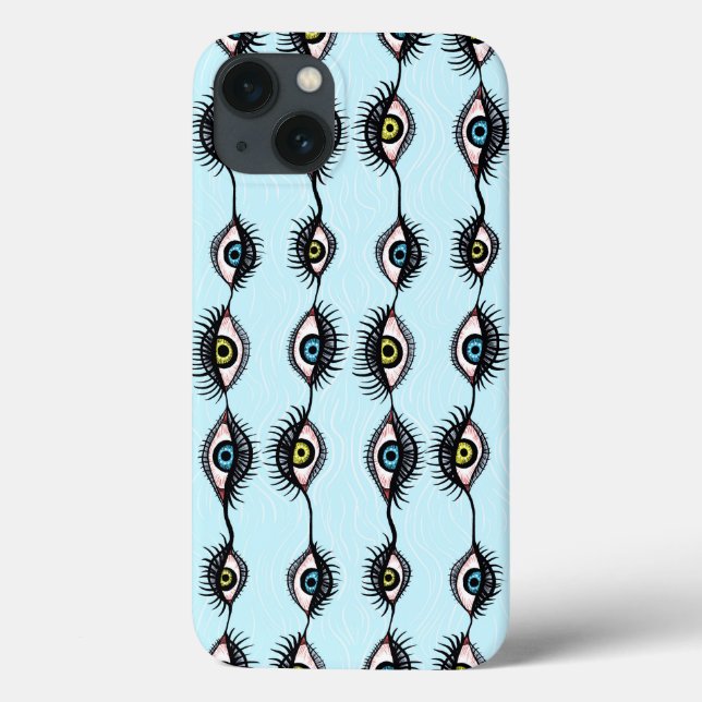 Creepy Weird Eye Garlands Surreal Art Case-Mate iP iPhone Hülle (Rückseite)