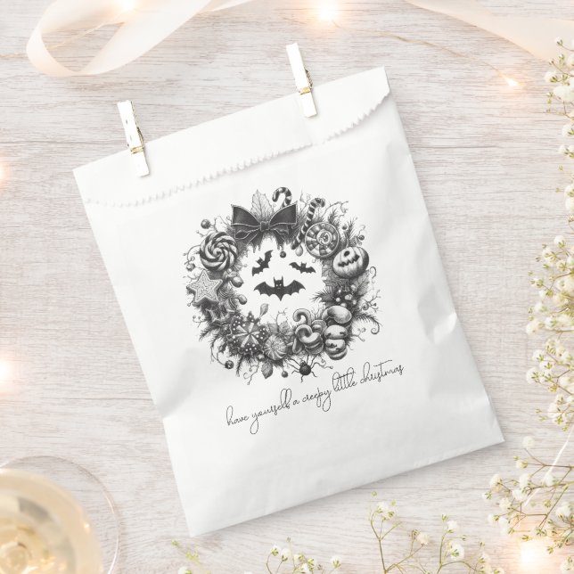 Creepy Wreath Geschenktütchen (Ausgeschnitten)