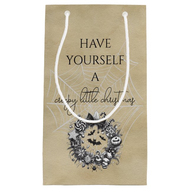 Creepy Wreath Kleine Geschenktüte (Vorderseite)