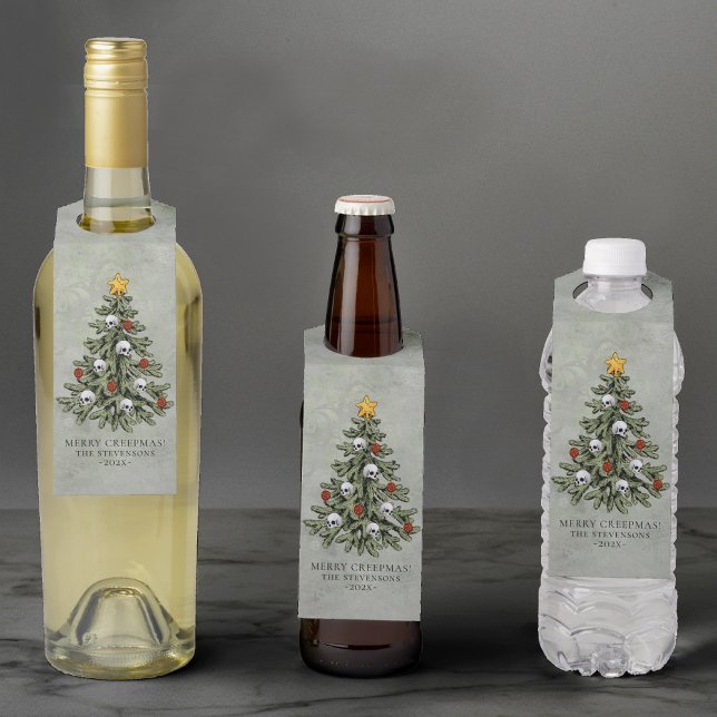 Creepy XMAS | Eine sehr gotische Weihnachtsbaumgru Flaschenanhänger (Von Creator hochgeladen)