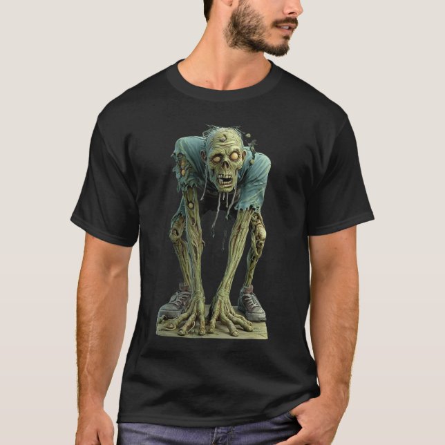 Creepy Zombie Undead Horror Halloween Scary Monste T-Shirt (Vorderseite)