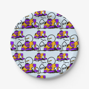 Creepy Zombies Spooky Halloween-Party Pappteller