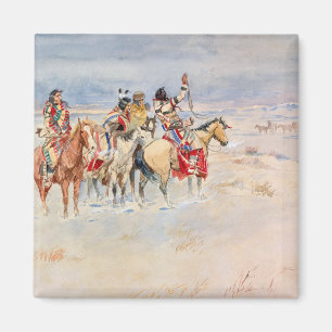 Crees Meeting Traders, 1896 von Charles Marion Rus Magnet