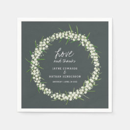 Creme Acacia Frühlingsblumen Kunst Servietten Hoch