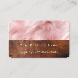 Creme Animal Fur Brown Südwest Cowhide Visitenkarte