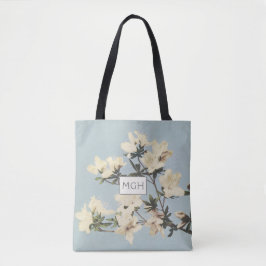 Creme Azalea Blume Monogramm