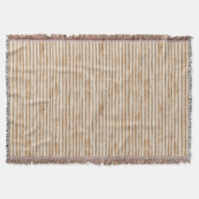 Creme Baumrinden Holz Weihnachten Decke (Vorderseite)