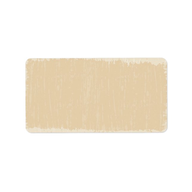 Creme bedrückt adressaufkleber (Vorne)