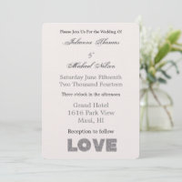 Creme Beige Stone Silver Liebe