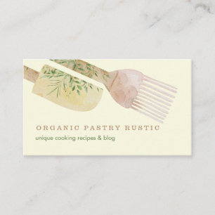 Creme Beige Vanilla Konditorei Florenz Rustikale W Visitenkarte