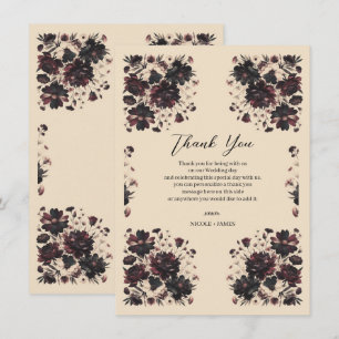 Creme Beige Vintage Shabby Chic Schwermütig Blumen Einladung