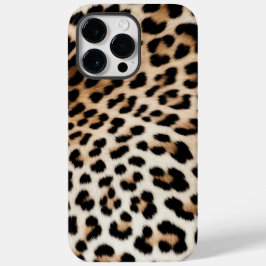 Creme Black Leopard Print Case-Mate iPhone 14 Pro Max Hülle
