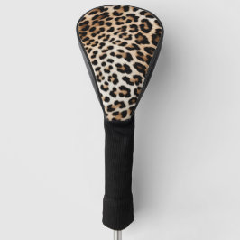 Creme Black Leopard Print Golf Headcover