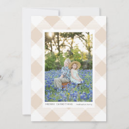 Creme Buffalo Karo Kariert auf Cream Foto