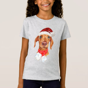 Creme Dackel Hund Weihnachtsfeiertag T-Shirt