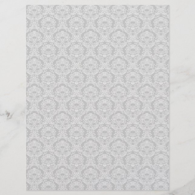 Creme Damask Medium (Vorderseite)