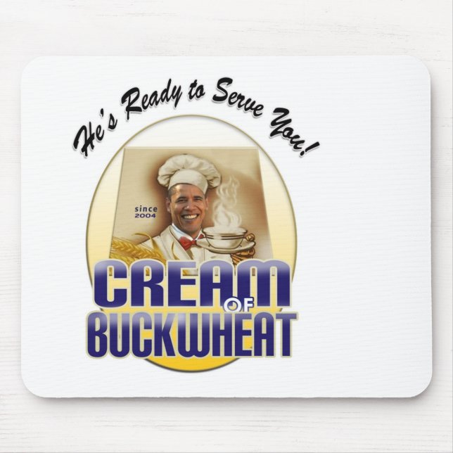 Creme des Buchweizens Mousepad (Vorne)