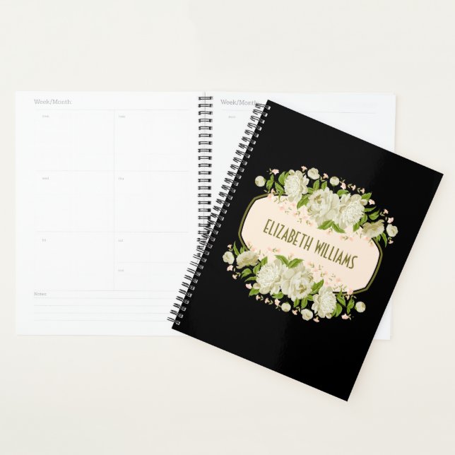 Creme Floral Planner. Muttertagsgeschenk Planer (Anzeige)