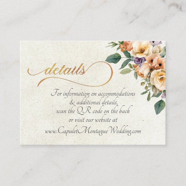 Creme Floral, QR-Code - Creme Begleitkarte (Vorderseite)