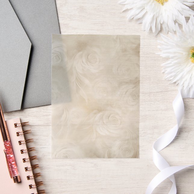 Creme Floral Wirbel (Hochzeit)