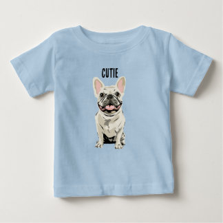 Creme-Französische Bulldogge,  Baby T-shirt