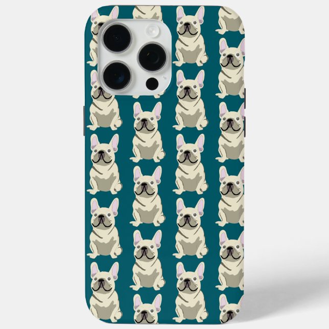 Creme-Französische Bulldogge Case-Mate iPhone Hülle (Rückseite)
