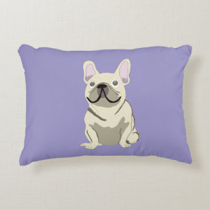 Creme-Französische Bulldogge, Dekokissen
