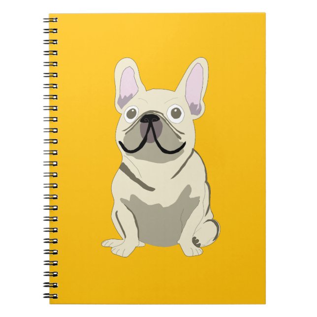 Creme Französische Bulldogge, Notizblock (Vorderseite)