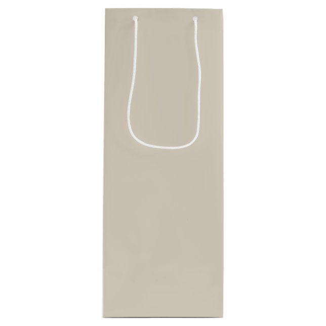 Creme Geschenktüte Für Weinflaschen (Vorderseite)