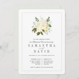 Creme + Grau | Bio Hochzeit Probe Dinner Einladung